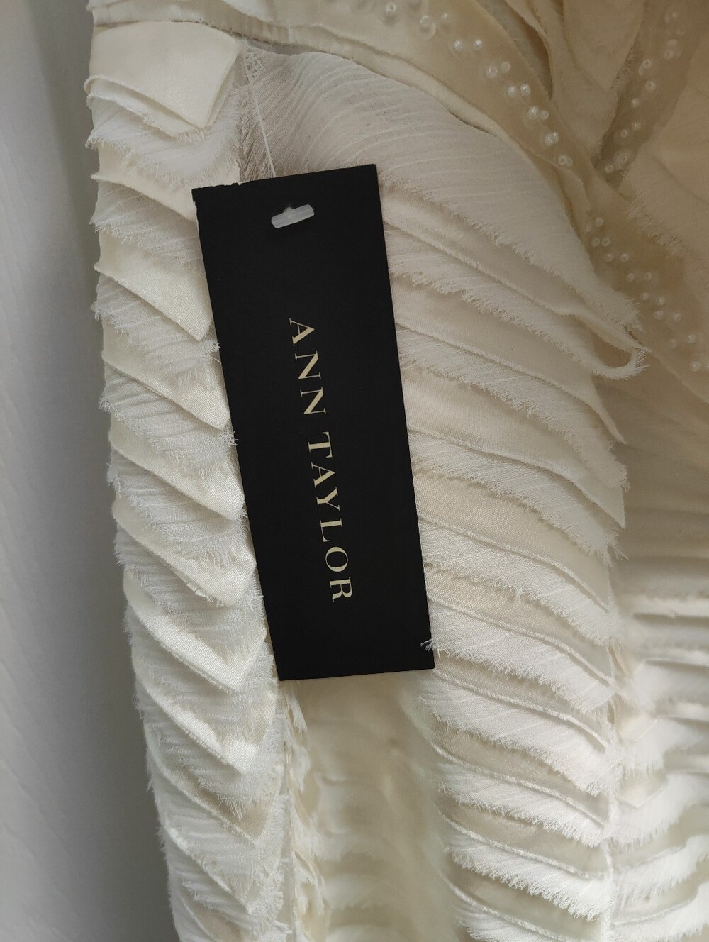 Ann Taylor Silk Strapless Wedding Dress Size 6 NWT - Picture 7 of 8